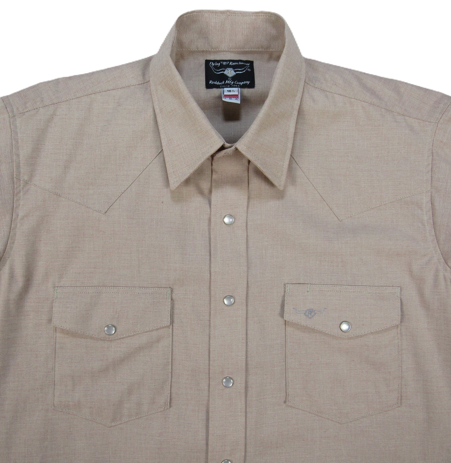 Flying R Ranchwear - Western Classic Solids - Dusty Coral End on End - Short Sleeve - Classic Fit