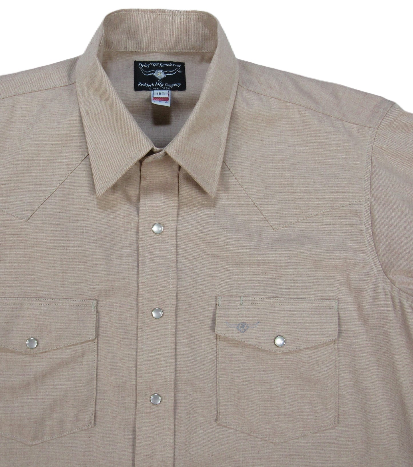 Flying R Ranchwear - Western Classic Solids - Dusty Coral End on End - Short Sleeve - Classic Fit