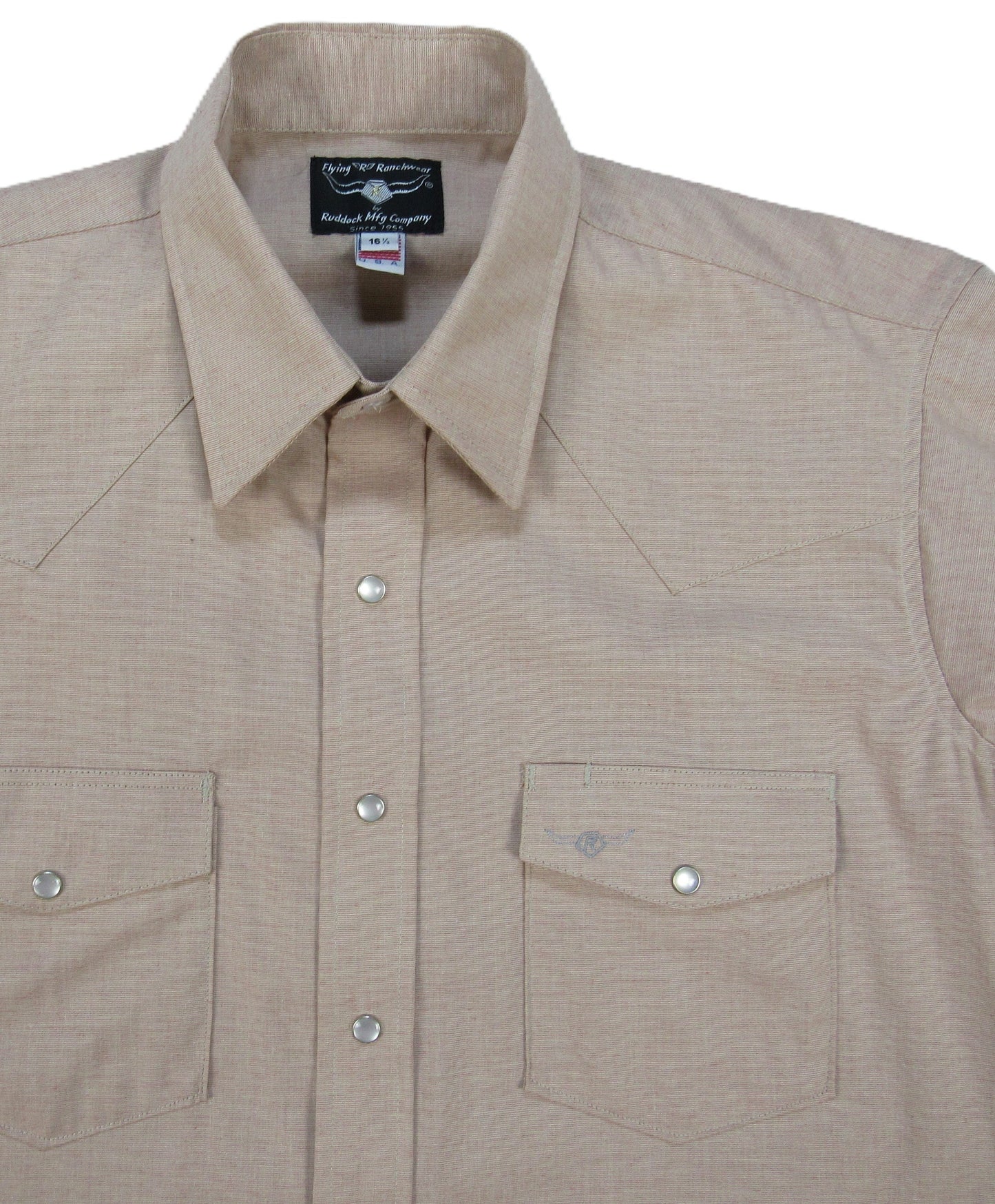 Flying R Ranchwear - Western Classic Solids - Dusty Coral End on End - Short Sleeve - Classic Fit