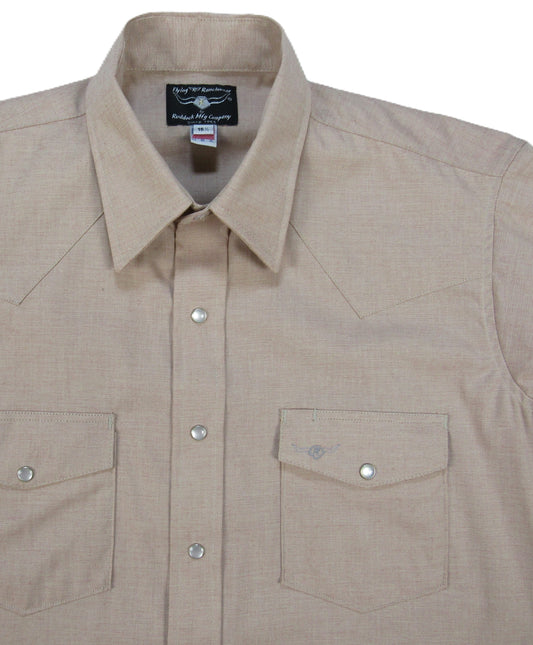 Flying R Ranchwear - Western Classic Solids - Dusty Coral End on End - Short Sleeve - Classic Fit