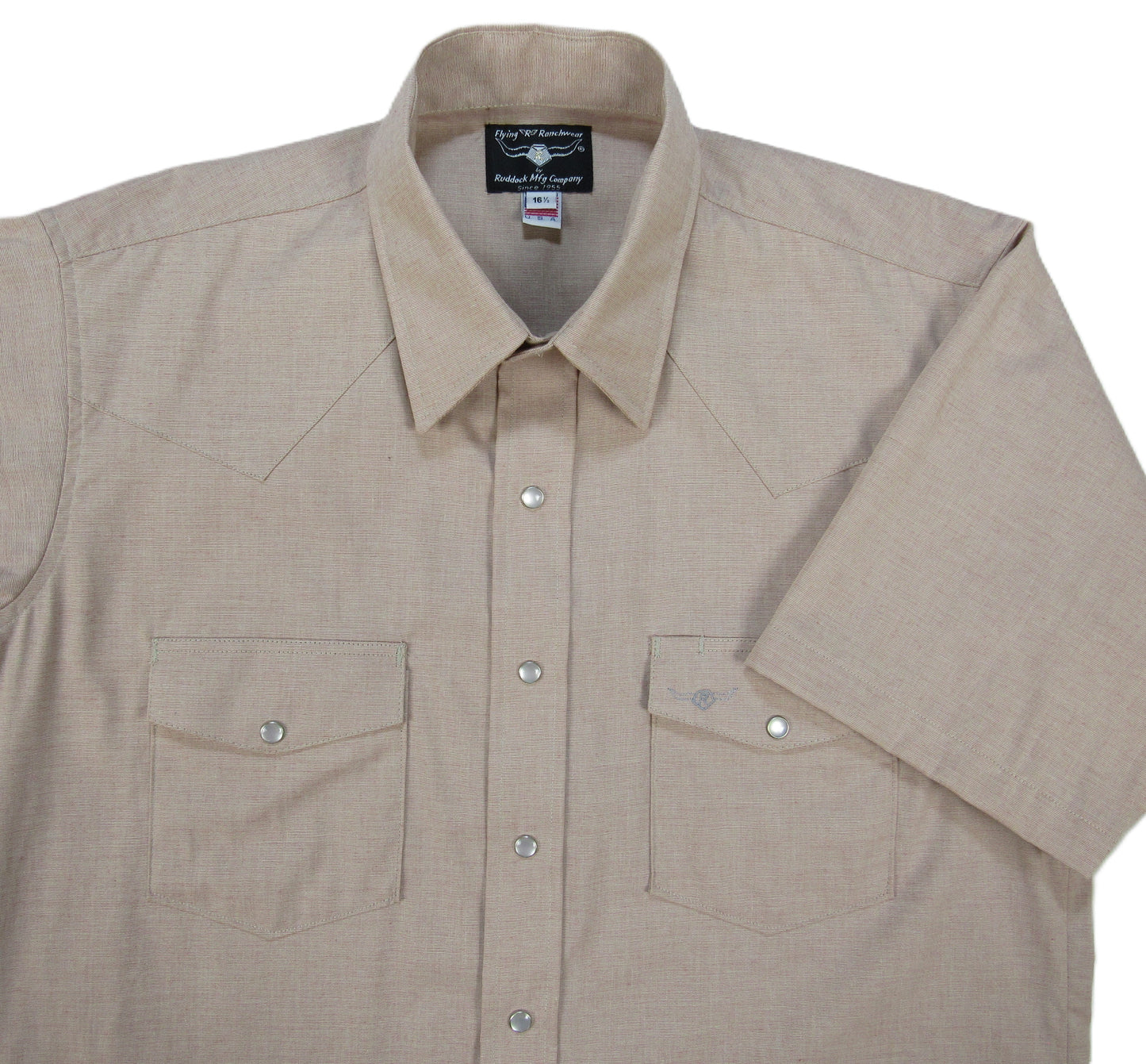Flying R Ranchwear - Western Classic Solids - Dusty Coral End on End - Short Sleeve - Classic Fit