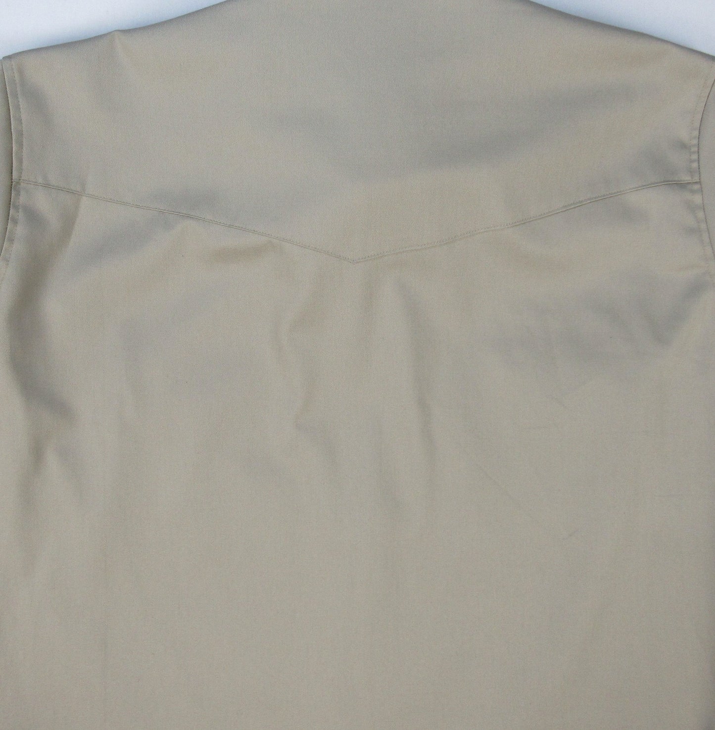 Flying R Ranchwear - Khaki Tan Solid - Long Sleeve - Snaps - Oversized Fit