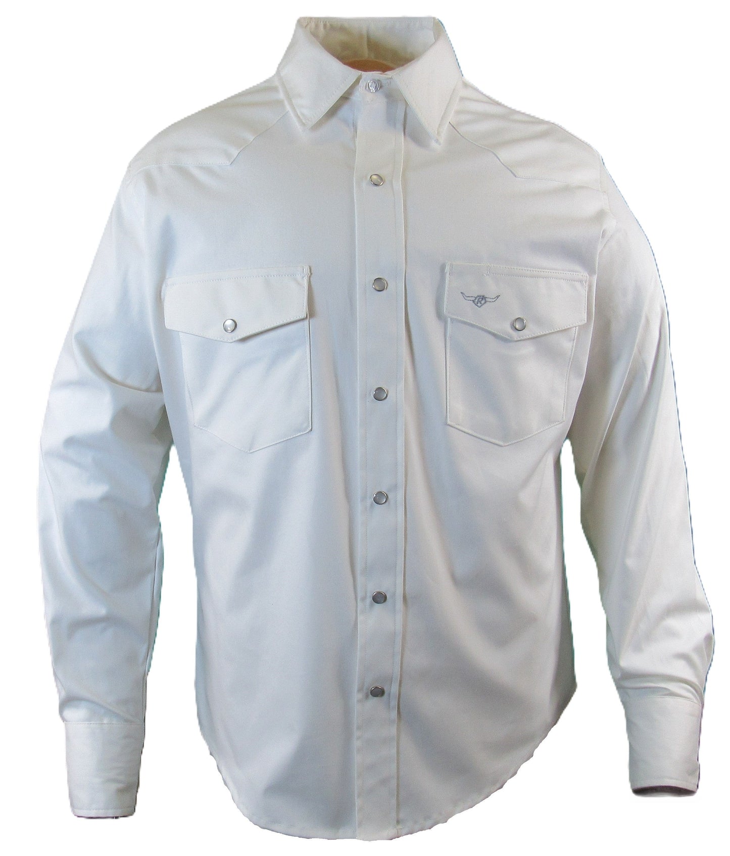 Flying R Ranchwear - Primo Solids - White Oxford - Long Sleeve - NEW FIT