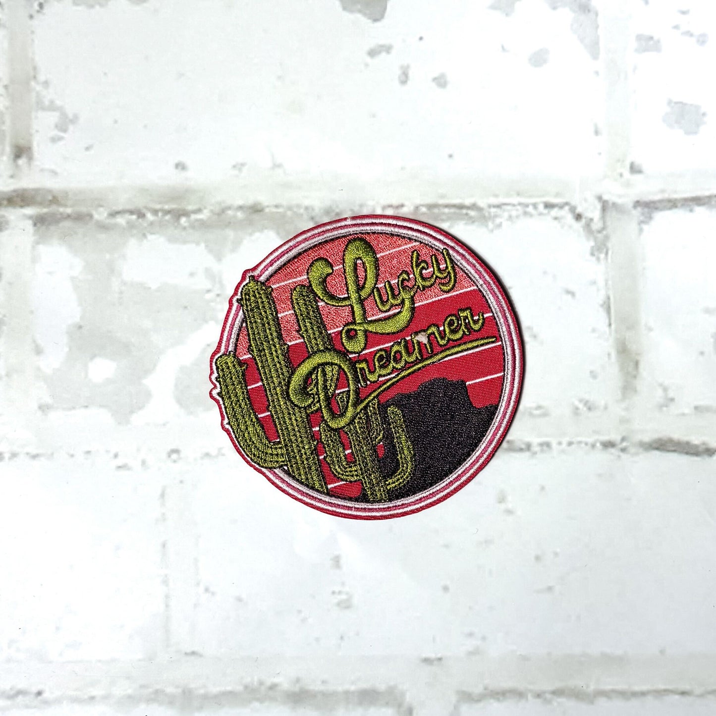 Lucky Dreamer Circle Iron-on Patch