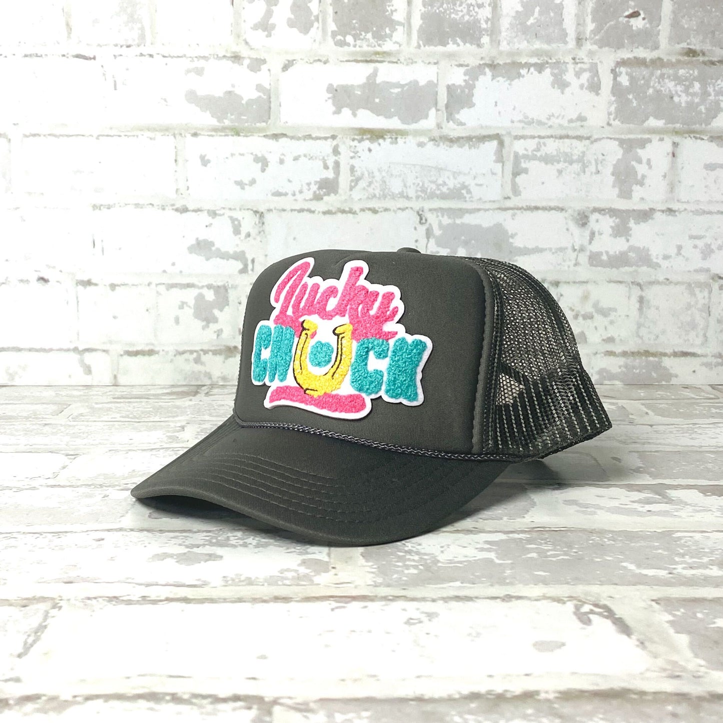 Lucky Chuck Logo Patch Foamie Trucker - 2 COLORS!
