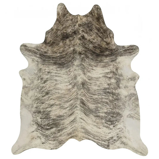 Light Brindle Brazilian Cowhide Rug: XL