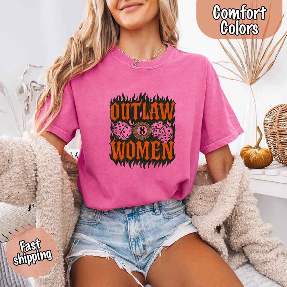 Outlaw Women Flames Shirt – Vintage Western Cowgirl Shirt
