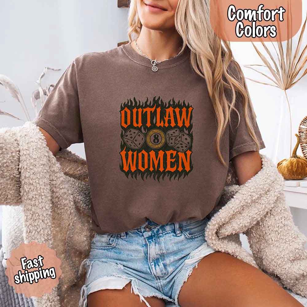 Outlaw Women Flames Shirt – Vintage Western Cowgirl Shirt