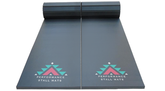6x9 Portable Stall Mat Kit Grey