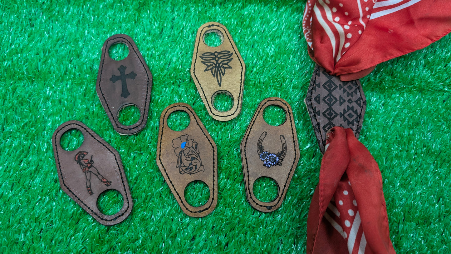 Handmade Wildrag Leather Scarf Slide