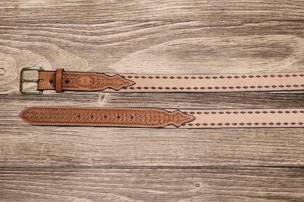 Saddle Tan Spider Buckstitch Combo - Bargain Barn