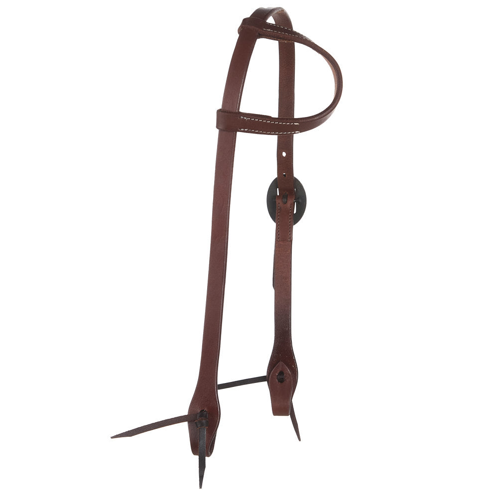Heavy Oil Harness Leather Card Suite Single Buckle Single Ear Headstall