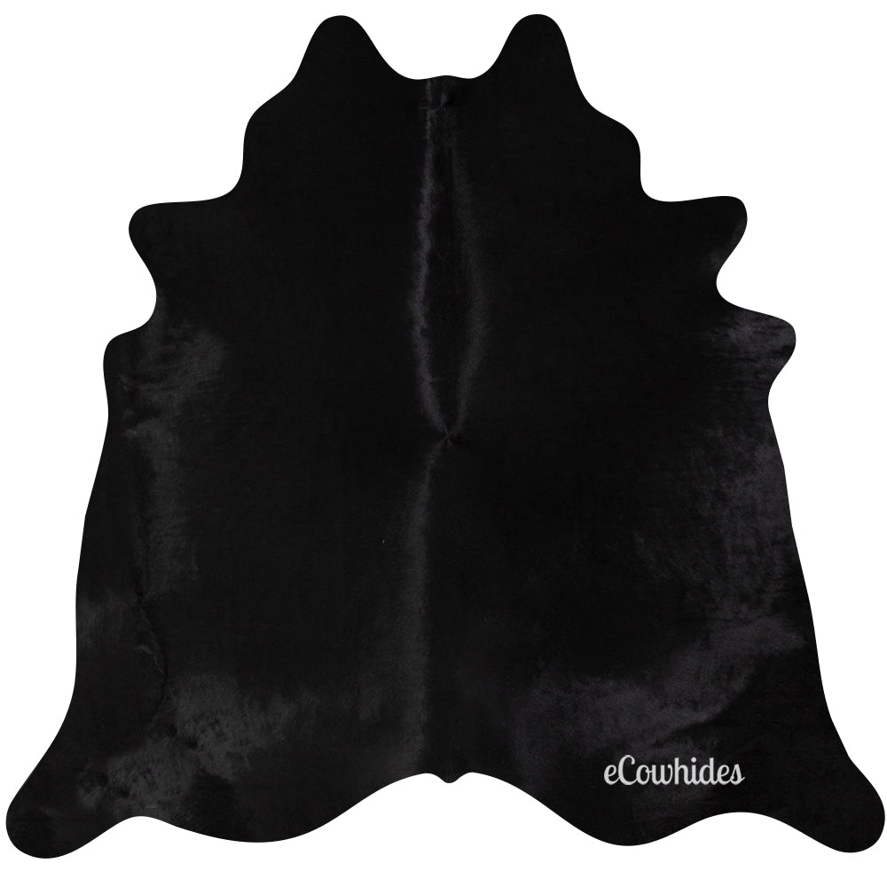 Black Dyed Cowhide Rug