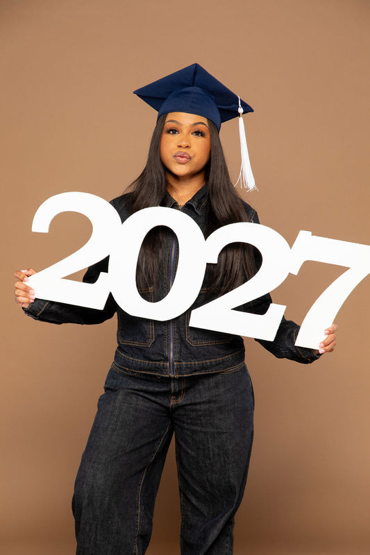 36" Wooden 2027 Senior Photo Prop | "Beautifully Made!"