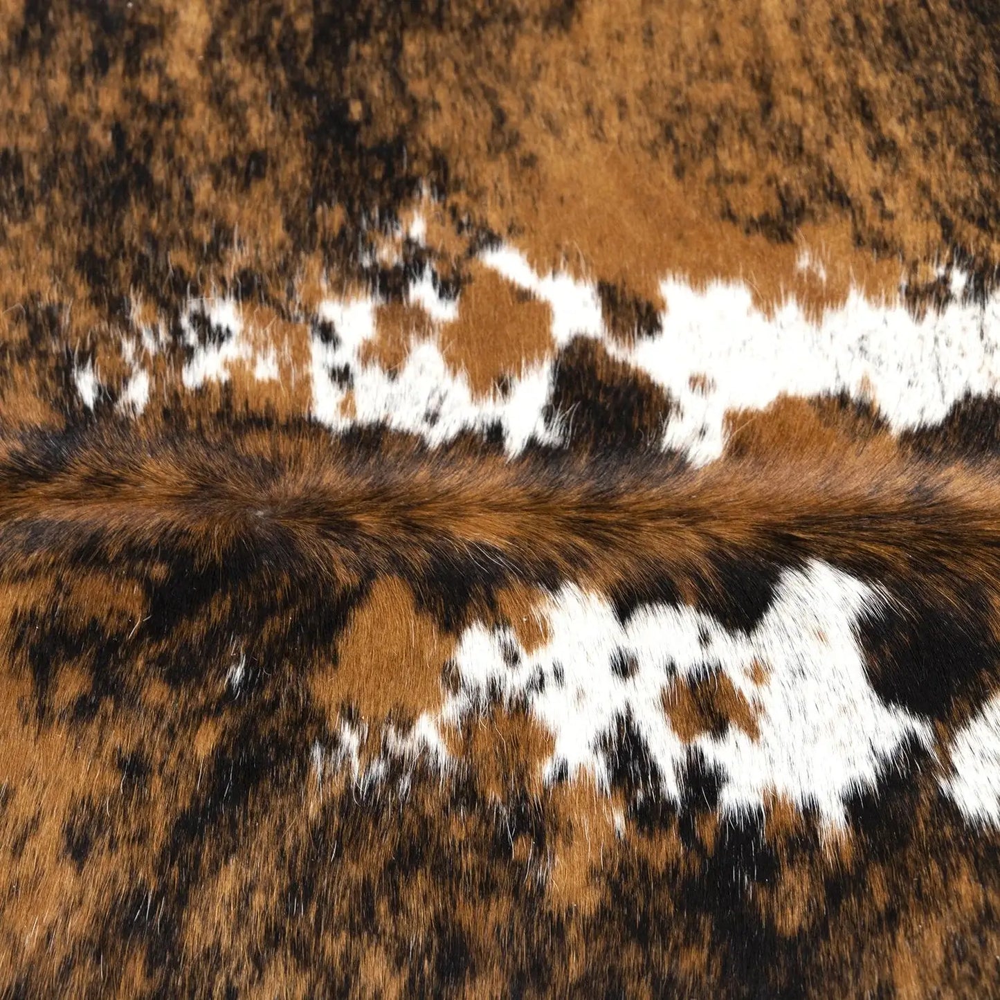 Tricolor Brazilian Cowhide Rug: LARGE