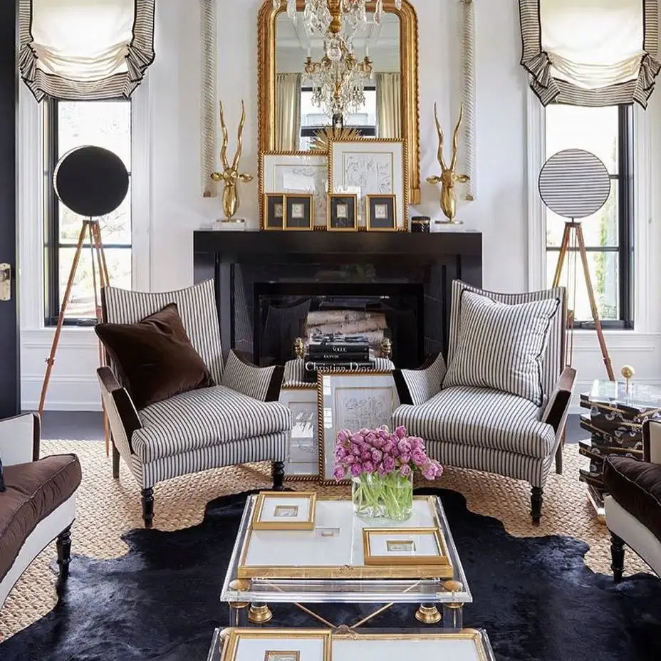 Black Dyed Cowhide Rug