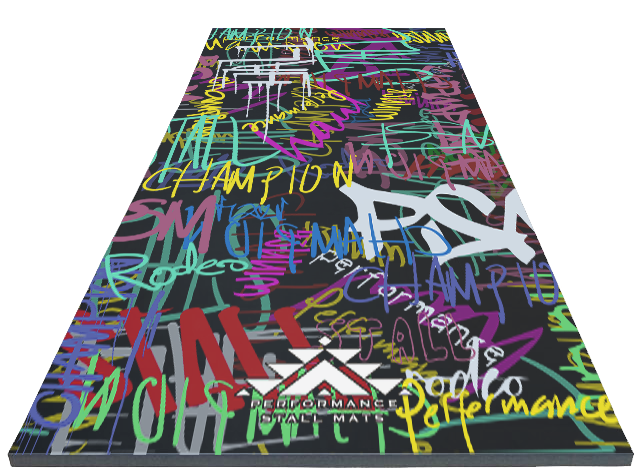 Portable Stall Mat Street Art Design 5x10