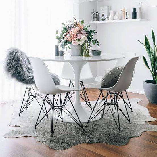 Grey Brazilian Cowhide Rug: XXL