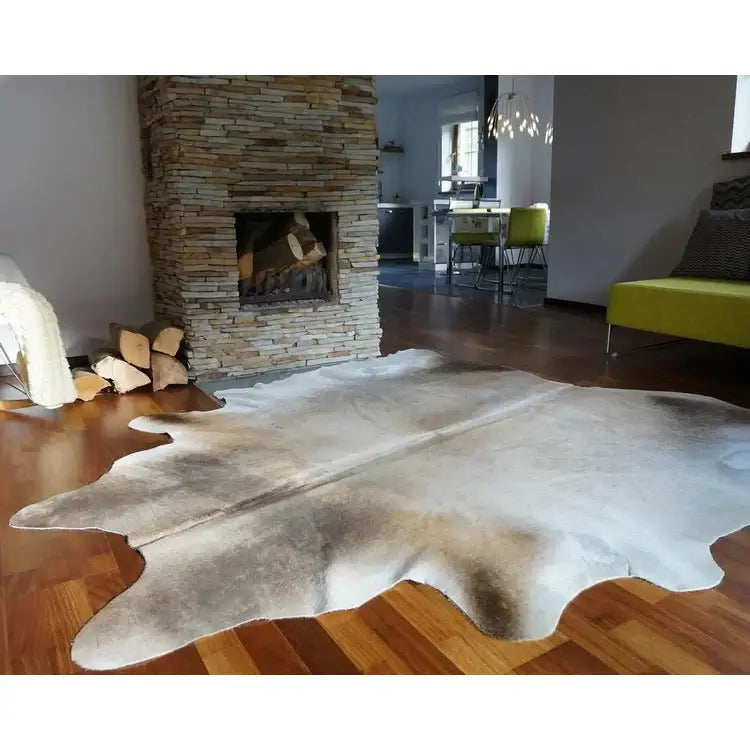 Grey Palomino Brazilian Cowhide Rug: XXL