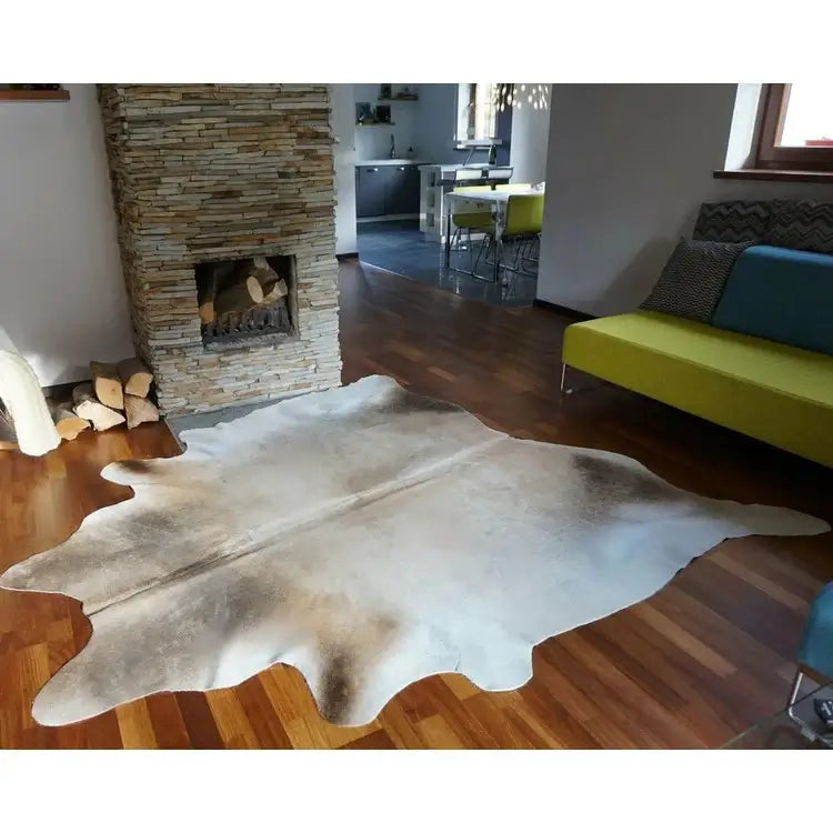 Grey Palomino Brazilian Cowhide Rug: LARGE