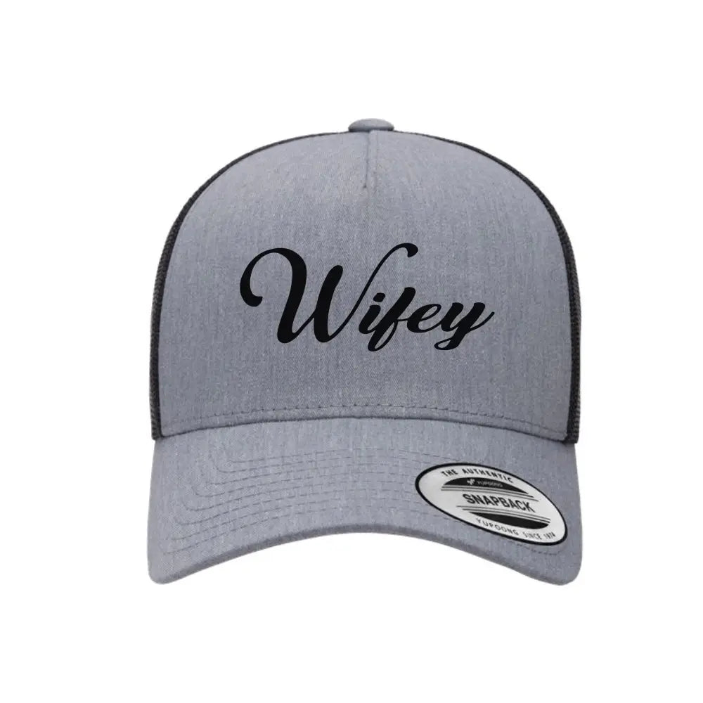 Embroidered Wifey Trucker Hat – Classic Mesh Cap for Wedding or Anniversary