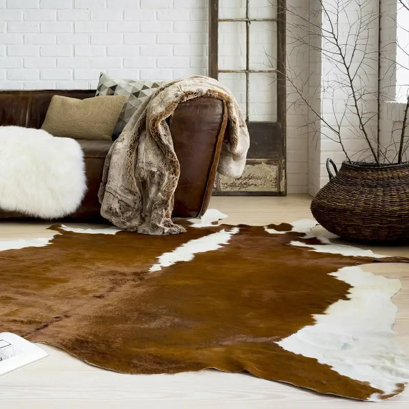 Hereford Brazilian Cowhide Rug: XL