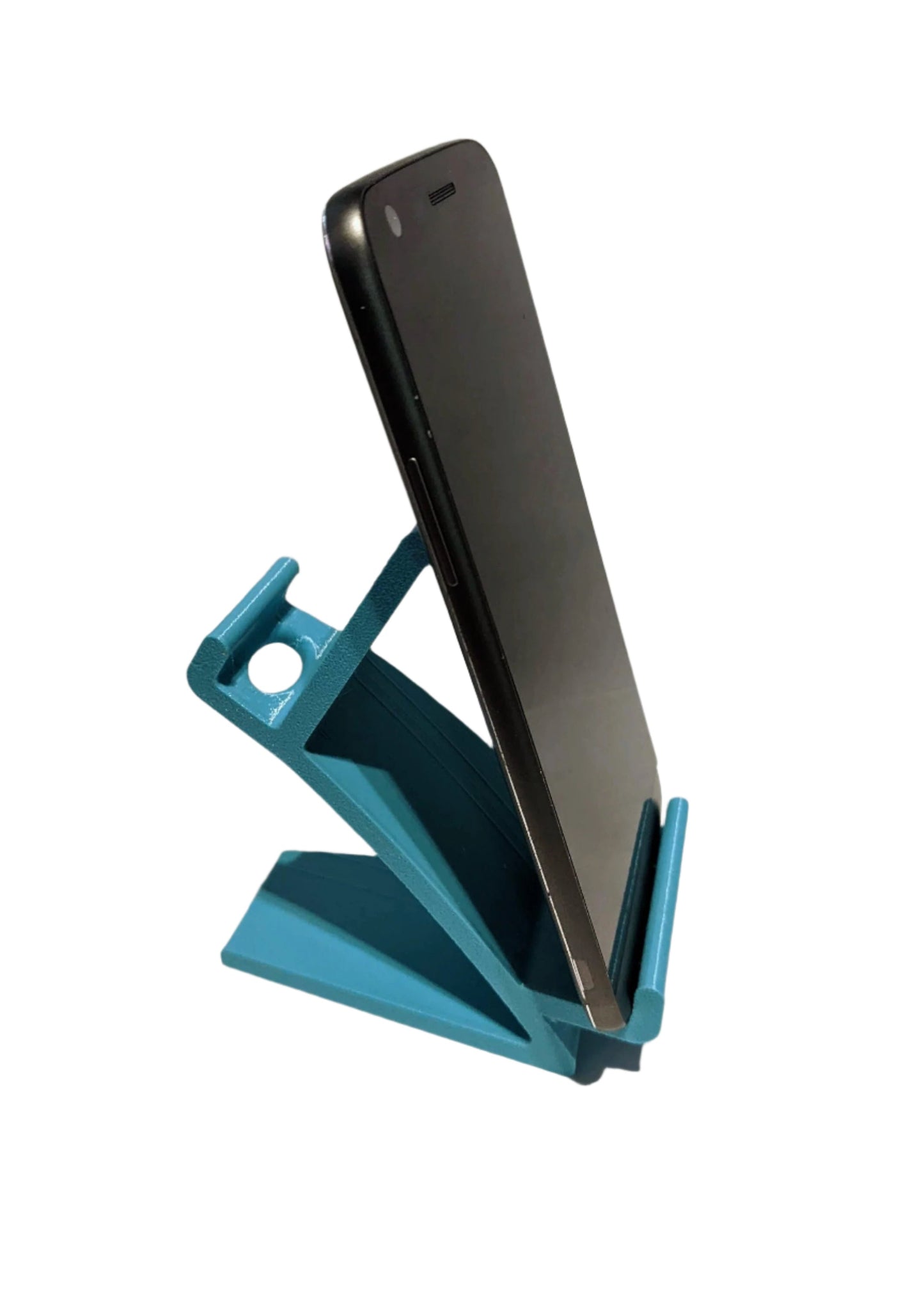 Phone and Tablet Stand with Horseshoe Design | Three Angles