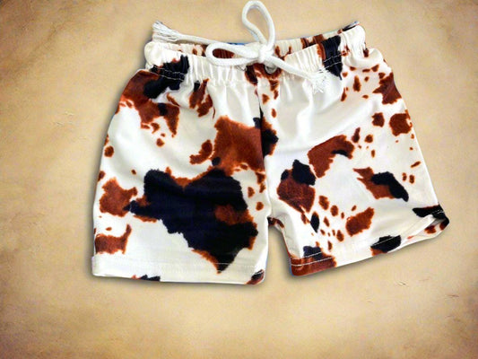 Cow Print Swimsuit: Western Matching Swim Trunks & One-Piece