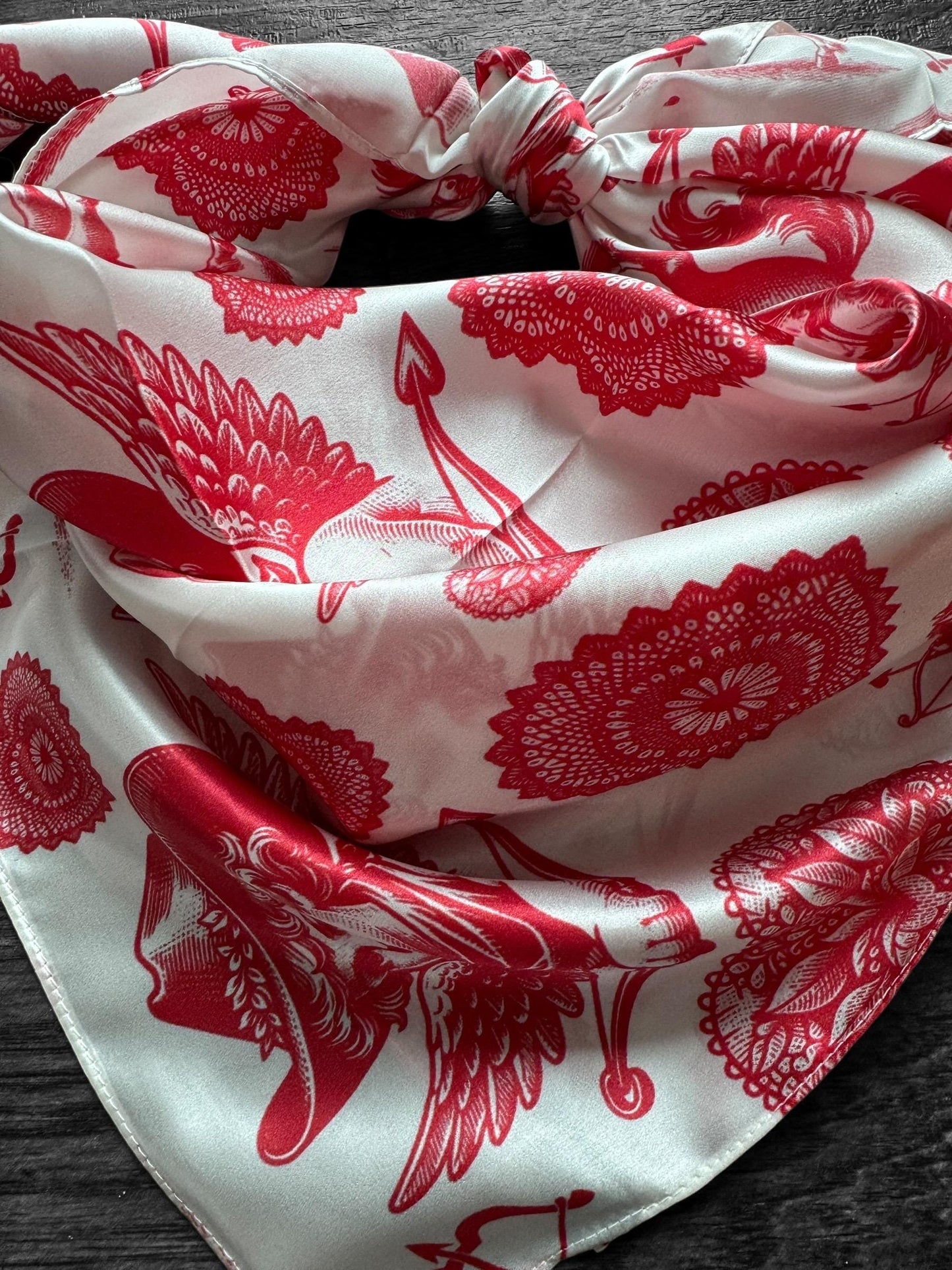 100% Silk Wild Rag “Cowboys Best Friend” by Double B Wild Rags Cowdog sketch’s on beige Corgi Frenchie Golden Retriever Jack Russel