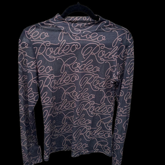 Western Sheer Shirt  | Rodeo Nights T-Shirt | Sheer Blouse | Cowgirl Layering Top | Mesh Shirt