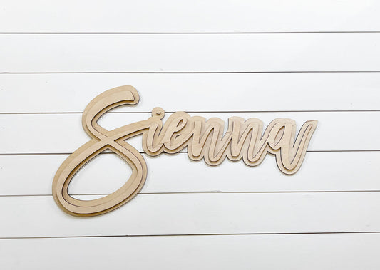 Custom 3D name sign