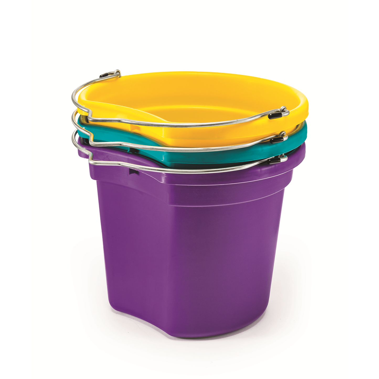 KD-120E 18 Qt. Flat Back Silver Line Bucket