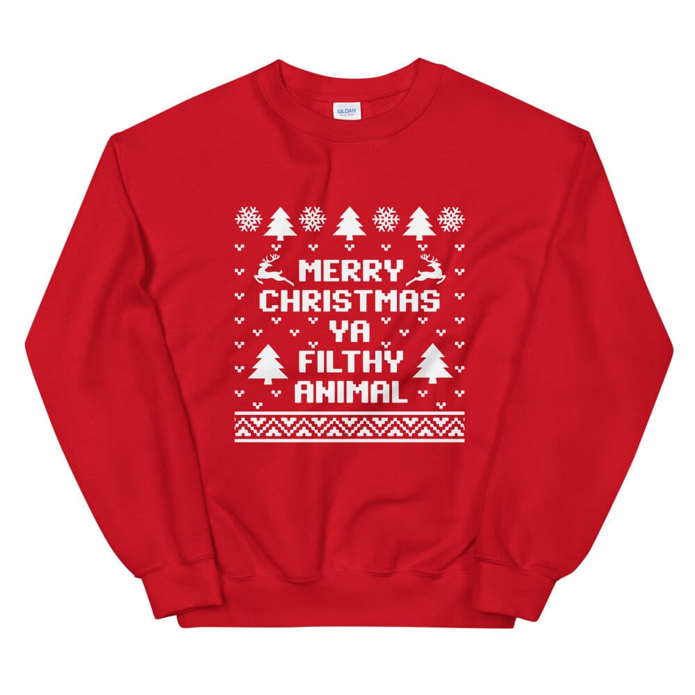 Merry Christmas Ya Filthy Animal Sweatshirt