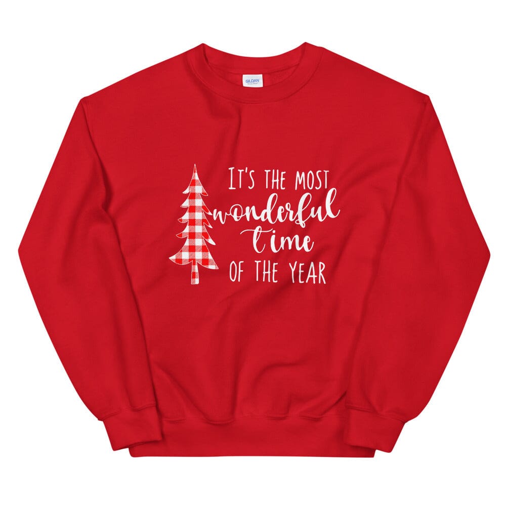 Most Wonderful Time Red Sweatshirt