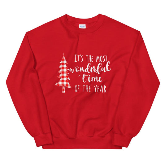 Most Wonderful Time Red Sweatshirt