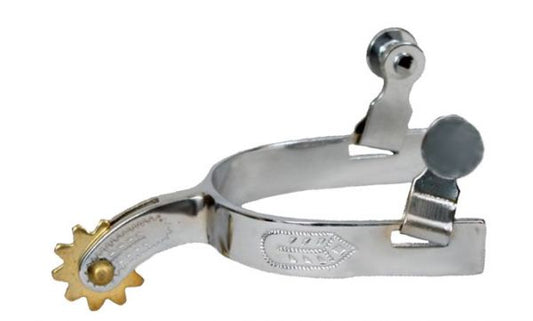 SILVER ENGRAVED YOUTH SPUR