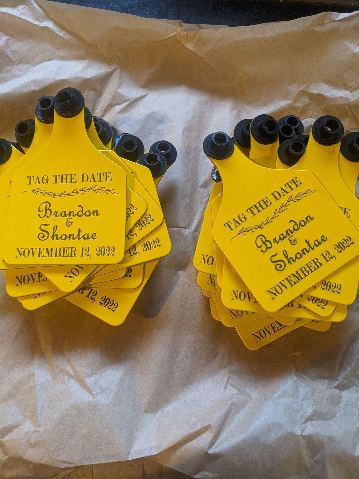 RITCHEY EARTAG SAVE THE DATE/ THANK YOU FAVORS