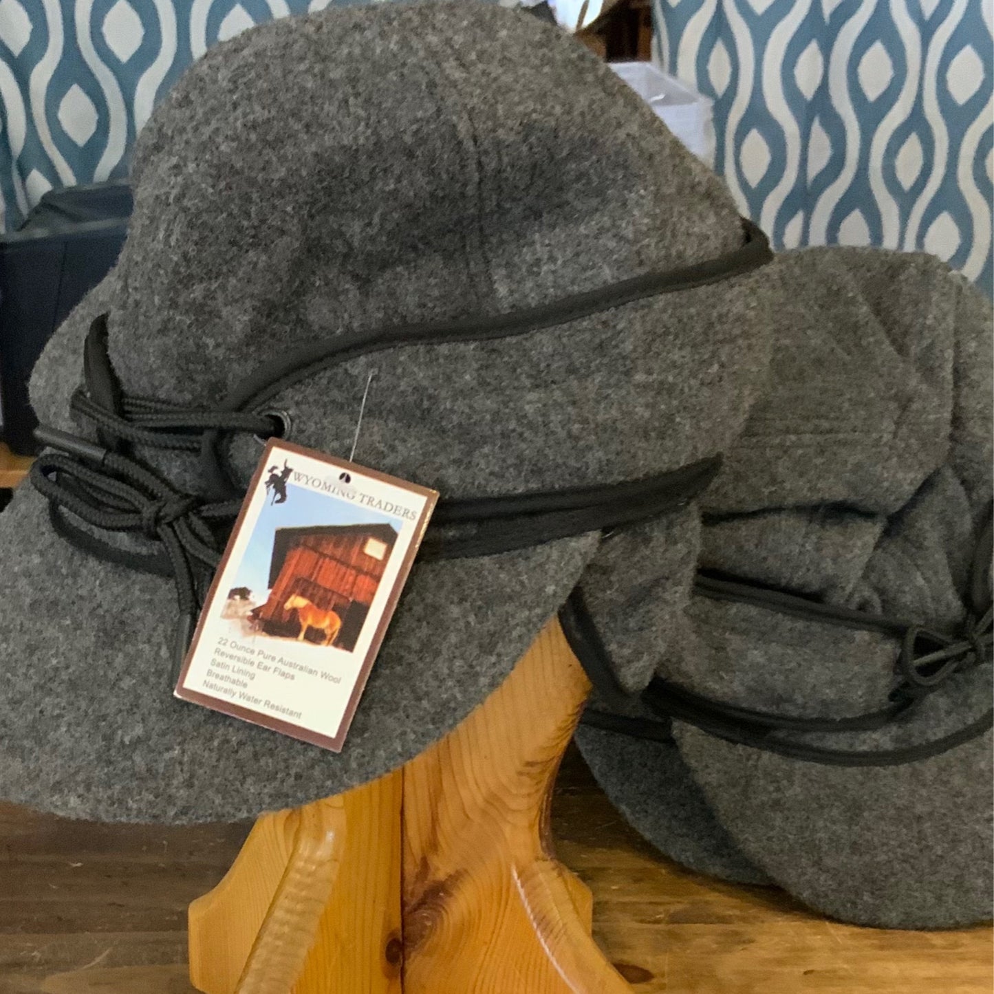 WYOMING TRADERS 6 5/8 GREY WOOL CAP