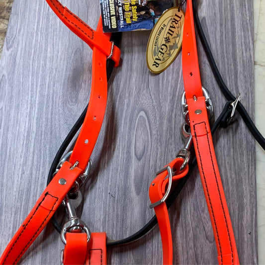 TRAIL GEAR HALTER BRIDLE BIOTHANE ORANGE