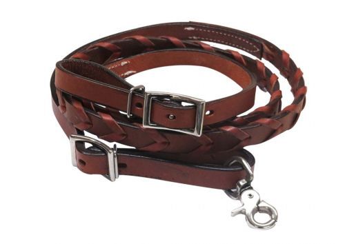 LEATHER LACED PONY REINS