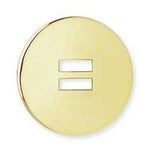 BRASS SMOOTH SLOTTED CONCHO