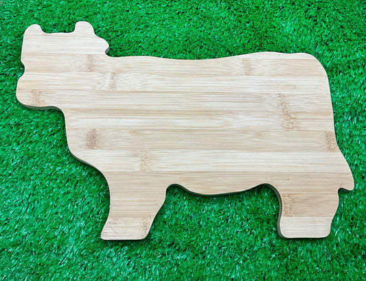 BAMBOO COW CUTTING BOARD