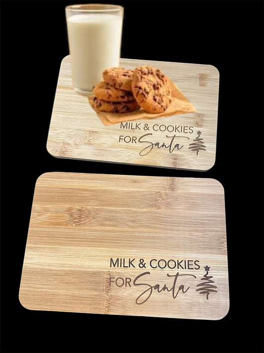 Santa Milk and Cookie Trays