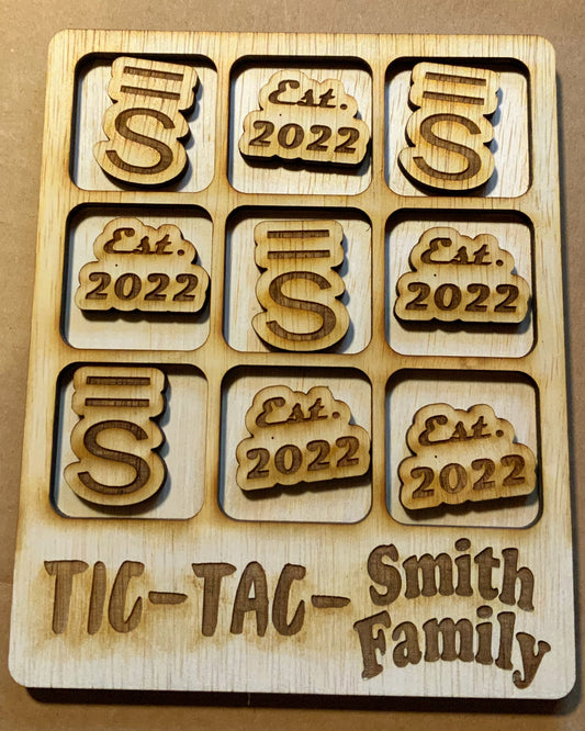 WOODEN TIC TAC TOE BOARDS CUSTOMIZED