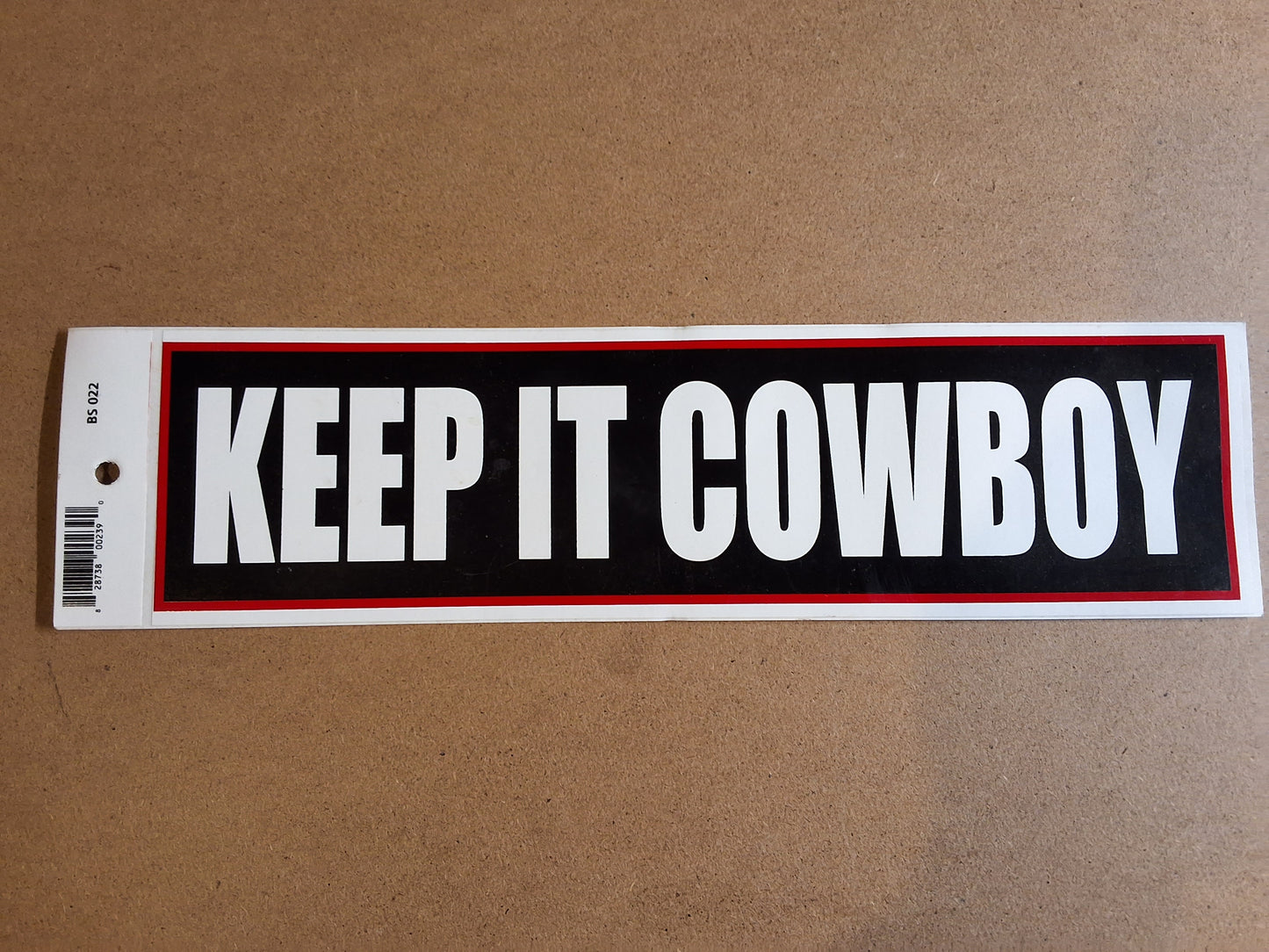 Keep It Cowboy Bumper Sticker