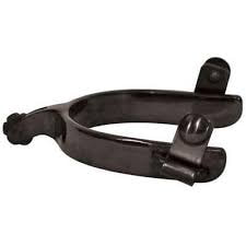 SHORT SHANK BLACK ROPER SPURS