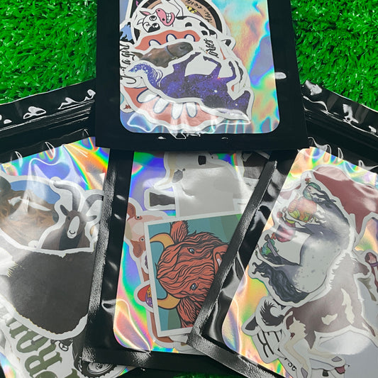 FARM ANIMAL PACK OF 12 WATERBOTTLE STICKERS