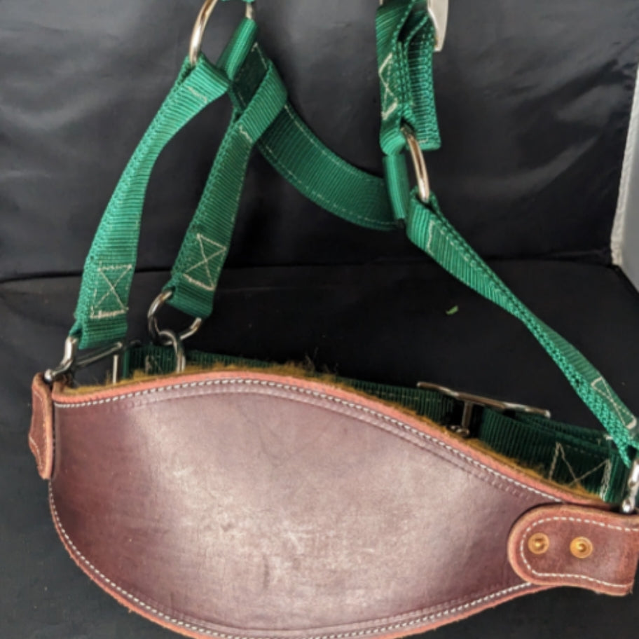 DELUXE BIOTHANE AND LEATHER SADDLE BRONC HALTER