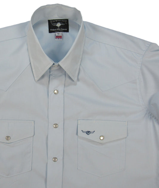 Flying R Ranchwear - Brisa Solids - Pale Blue - Short Sleeve - Classic Fit