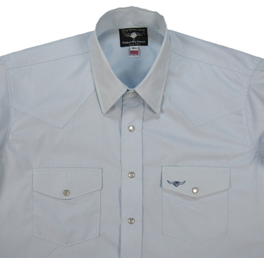 Flying R Ranchwear - Brisa Solids - Pale Blue - Short Sleeve - Classic Fit